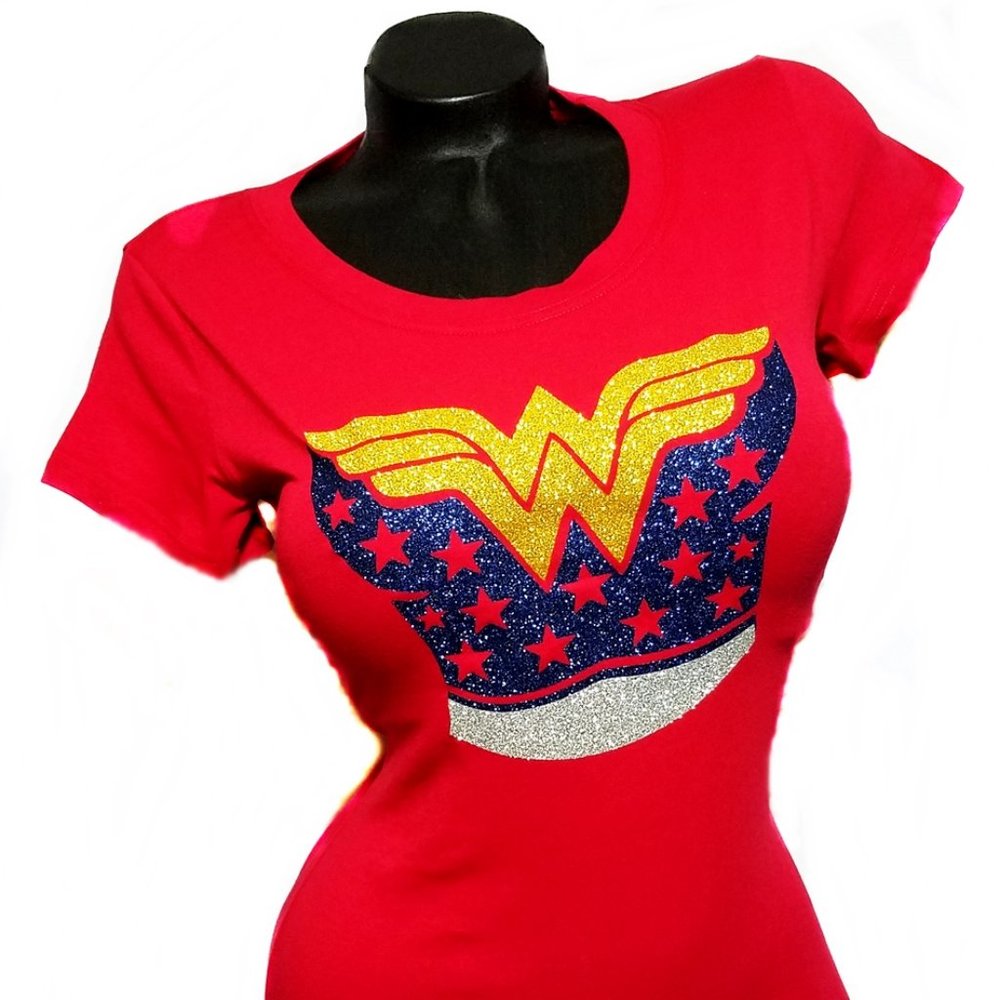 Wonder Woman Lt. Weight Jersey Tee.